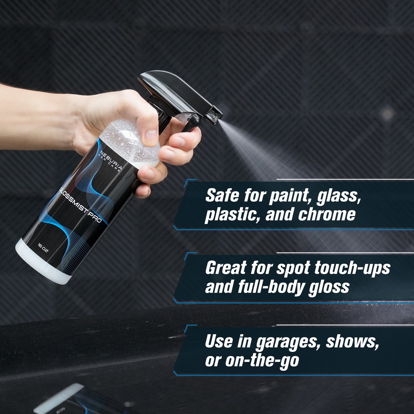 NEBURIA Instant Gloss Car Coating Spray – Hydrophobic Protection