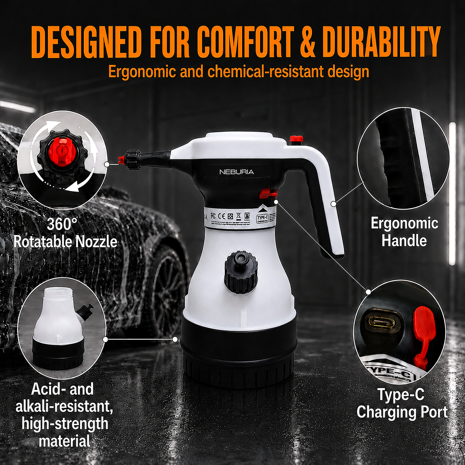 NEBURIA Gen 2 Electric Foam Sprayer